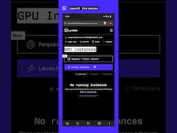 Launching GPU instances from your phone