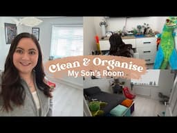 Clean & Organise My Kids Bedroom 🤍 Fresh & Clean | Cleaning Motivation 🤍