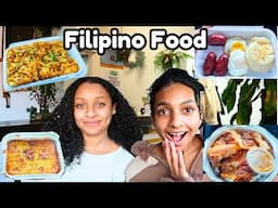 Trying New Filipino Food For The First Time | Breakfast, Entrees & More!