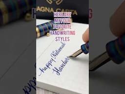 Four handwriting styles for your fountain pen #calligraphy #fountainpennetwork