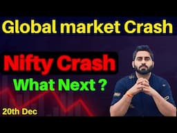 Stock market क्यो Crash हुआ ? Nifty & Banknifty Prediction I 20th Dec