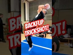 New BACKFLIP Trickshot! 🏀🤌 #backflip #trickshots