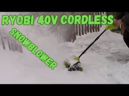 Ryobi 40V 12" Snow Shovel Unboxing Test & Review