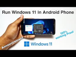 Windows 11 Running in Android Using Limbo | Announcement... No more Videos on YouTube Channel