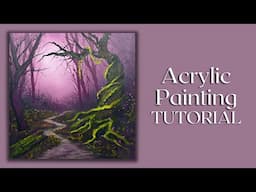 Alien Tree?! Acrylic Painting Tutorial