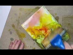 Alcohol Ink : Easy Backgrounds.