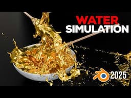 Blender 4.3 Fluid Simulation | Easy Water Simulation (Blender Tutorial)