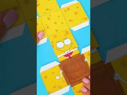 Create Your Own SpongeBob from Paper 📦💛 Fun & Easy DIY