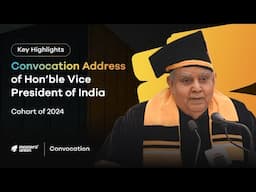 Highlights: Shri Jagdeep Dhankhar’s Inspiring Visit to Masters’ Union | Convocation Ceremony 2024