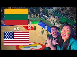 We're at FIBA Lithuania VS USA Match! - LIETUVA! LIETUVA! LIETUVA!