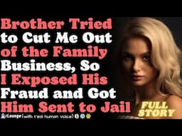 Brother Tried to Cut Me Out of the Family Business, So I Exposed His Fraud and Got Him Sent to Jail