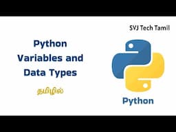 3. Python Variables and Data Types in Tamil