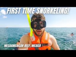 We went SNORKELING in the 2ND LARGEST REEF in the WORLD | Snorkeling Riviera Maya, Mexico