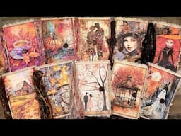 Fall Halloween Junk Journals 10 Themes @bontikvintagedesigns Grungy Colorful spooky Witch Ghost