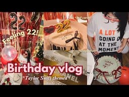 EVERYTHING WENT WRONG😳or right? 22 birthday vlog🎀🧁Taylor Swift, Books, Selfcare, surprises, cakes &