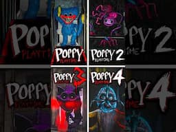 ALL CHASES Comparison (Chapters 1-4) | - Poppy Playtime Chapter 4 Showcase