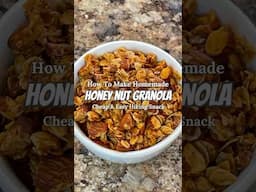 How to Make Homemade Honey Nut Granola #HikingSnack