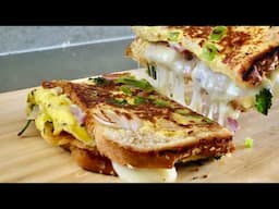 Easy One Pan Breakfast | Breakfast  recipe | Quick Bacon, Egg, & Cheese Sandwich | Anup Kitchen