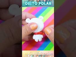 Hagamos un Osito polar de arcilla polimérica #polymerclay #arcillapolimerica#porcelanafria