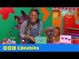 Valentine’s Card Make with Joanna & Dodge 💌🎨 | Fun Craft for Kids | CBeebies