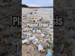 Single use plastics cover Kedonganan Beach in Bali, Indonesia. Watch the full video on my channel.