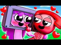 MICROWAVE LILY Falls in LOVE with TELE? Incredibox Sprunki Animation