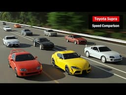 Toyota Supra SPEED Evolution Comparison | FASTEST Supra 3D COMPARISON