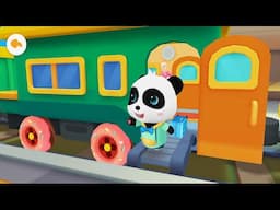 All Aboard the Adventure Express! Drive, Explore & Have Fun! 🚂🌟 | Baby Panda's 3D Train Game