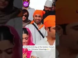 Rashmika Mandanna and Vicky Kaushal visited the Golden Temple for blessings ahead of 'Chhaava'