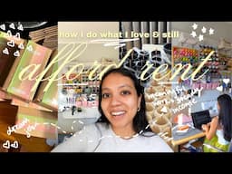 how to do what you LOVE & still 💸afford rent💸 // day in my life working my dream job