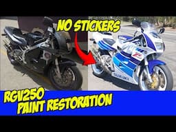 SUZUKI RGV250 Full Paint Restoration. 2 Stroke Motorcycle