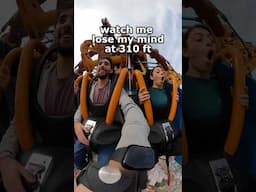 😱Watch me Lose my Mind at 310 feet at Busch Gardens #shorts