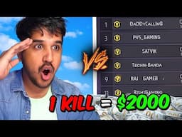 2000 Rs Per Kill Challenge With 48 Youtubers 🤑