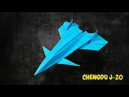 How to make a Paper Airplane Chengdu J-20