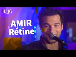 Amir chante Rétine en version acoustique guitare & contrebasse