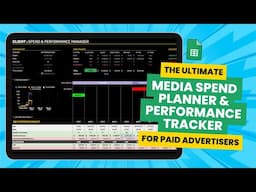 MEDIA SPEND PLANNER & PERFORMANCE TRACKER for SMMA Paid Ads Agency