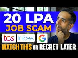 20 LPA job offer could be a SCAM | Fake Offer Letter | TCS Infosys Amazon Microsoft