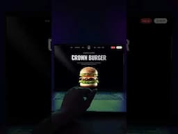 Next-Level Burger Website Animation Made in Figma