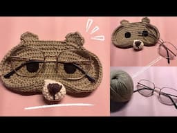 Oso porta lentes tejido🐻- Tutorial crochet