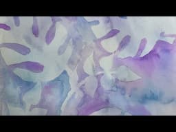 Negative Painting with Watercolor part 1