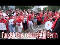 Turkish fans celebrate in Berlin