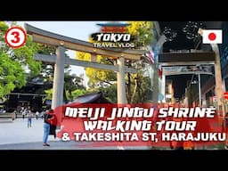 Meiji Jingu Shrine & Takeshita Street, Harajuku Walking Tour | Tokyo, Japan Travel Vlog Ep 3