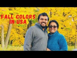 Fall colors in USA| Autumn Season | American Village | American Malayalam Vlog | Gayu's World