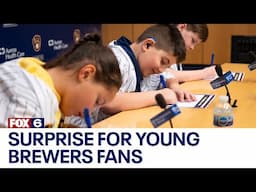 Brewers, Aurora Health Care surprise kids with spring training trip | FOX6 News Milwaukee