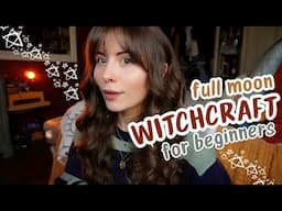 Witchcraft for Beginners: full moon mantras + journal  prompts to better your life 🌕✨