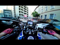 Africa Twin first ride through south Brasil city Porto Alegre 🇧🇷