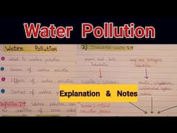 What is water pollution | Causes of water pollution |  Water pollution effects of water pollution