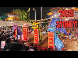 Chinese Lion Dancing Sydney with Fireworks 2025