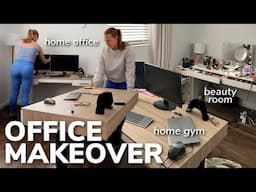 OFFICE MAKEOVER: Turning My Room into an Office, Beauty Room & Yesoul Gym | G1M Bike & T1M Treadmill