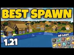 BEST SPAWN VILLAGE SEEDS IN MINECRAFT 1.21 || POCKET EDITION SEEDS 1.21 || (Hindi)